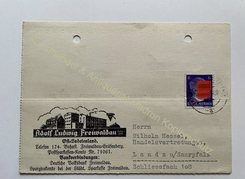 Postkarte reklame 1942 - postkarte,