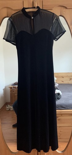 Langes edles samtkleid - langes,