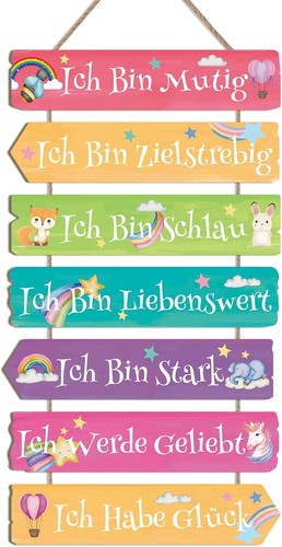 Einhorn regenbogen wandbild - einhorn,