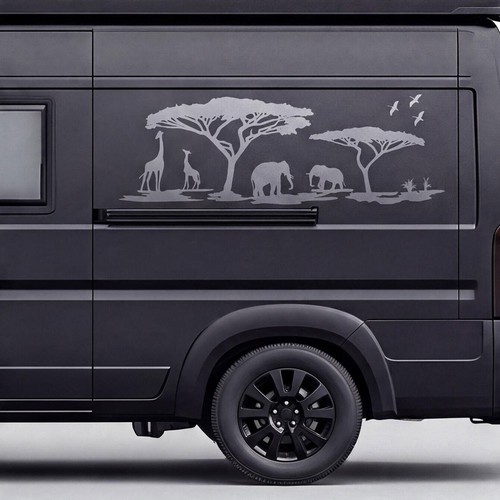 Auto aufkleber savanne camper - savanne,