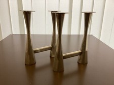 Art Deco Leuchter Kerzenständer Versilbert Moderniste Bauhaus Frankreich 1930s