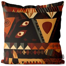 Afrika Azteken Muster Braun