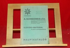 A. Schneeweis & Co. Katalog Elektro-Material für Stark- und Schwachstrom