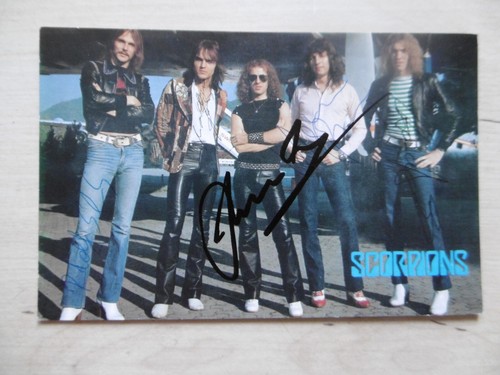 Scorpions band autogramme - scorpions,