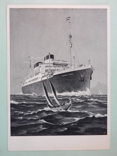 Zweischrauben motorschiff - ak, zweischrauben-motorschiff