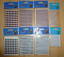 3 D Fischaugen - rot / weiss -