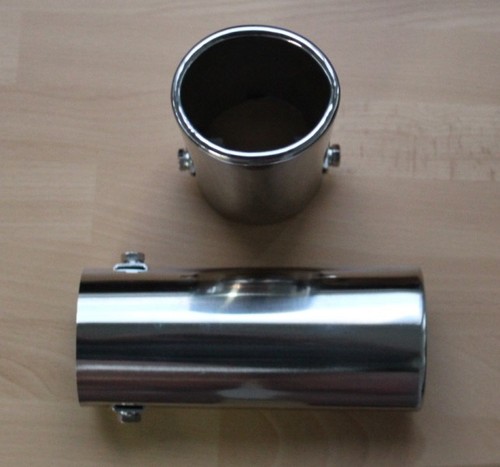 Auspuffblende edelstahl oval - ,
