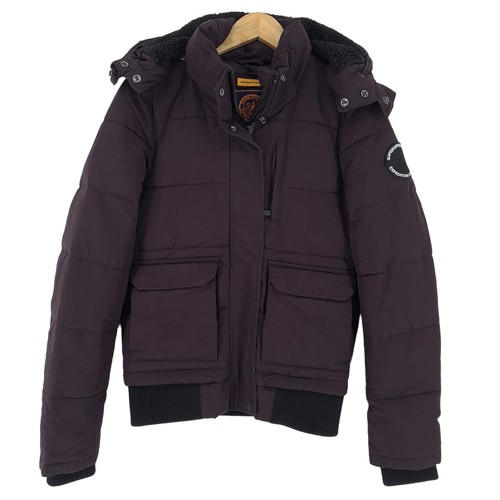 Superdry pufferjacke burgunder - superdry,