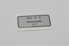 Aufkleber Rubinrotmetallic -