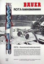 240410) Bauer ROTA Exzenterschneckenpumpe Prospekt 08/1974