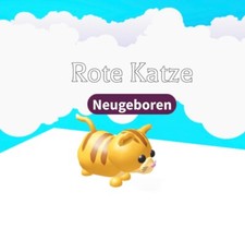 Roblox - adopt me - ginger cat / rote katze (ultra rare)