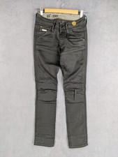 Tapered Jeans Lederoptik