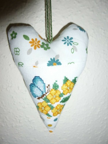 Deko herz stoff sommer - deko,