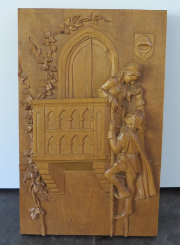 23855 vintage holzbild romeo - vintage,