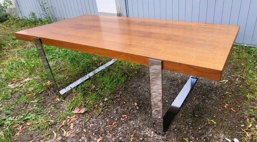 Couchtisch holz chrom - couchtisch,