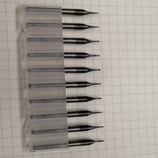 10 vhm fräser 0,80 mm gebraucht cnc fräsen cfk Gfk Holz Plexyglas 