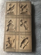 Altes Springerle Model Holz handgeschnitzt aus altem Bauernhaus - 6 Motive -