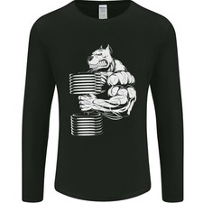 Bulldogge Fitness Training Top Bodybuilding Herren Langarm T-Shirt