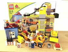 Lego Duplo Kran Set Baustelle 4988 Fahrzeug Sattelschlepper Bagger 2Teile Fehlen