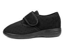 Aerosoft Klettschuh Klett Halbschuh schwarz Schaumfußbett Gr 42