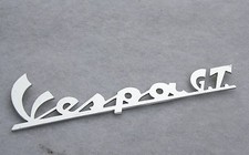 VESPA SCHRIFTZUG chrom geschwungen Antik GT GRAN TURISMO Badge Frame 125  Emblem