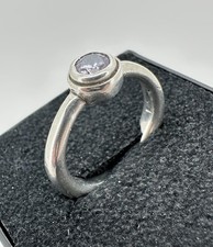 925 Silber Ring Gr. 58 lila