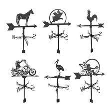 Retro Black Weathervane