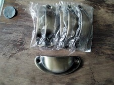 Schubladen/Möbelgriffe Messing Antik Bohrabstand 6,5