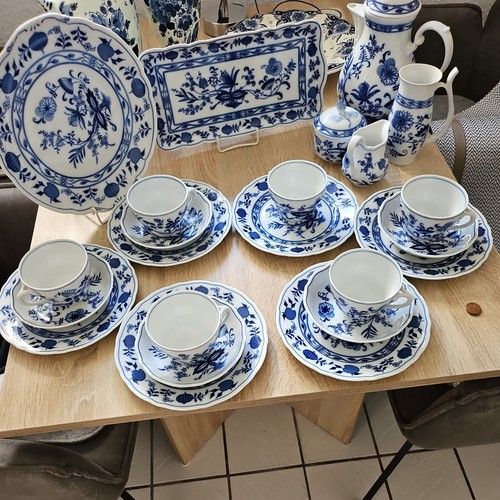 Delfter blau porzellan - blau, vasen