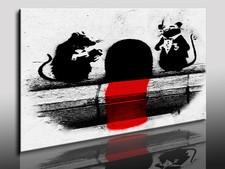 Leinwandbild Banksy Graffiti