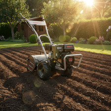 Gartenfräse Benzin 53 cm Arbeitsbreite 4,1kW / 7PS Radantrieb 35 cm ID6963