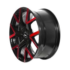 1x BARRACUDA TZUNAMEE EVO black gloss flashred 8.0Jx18 5x112 ET33