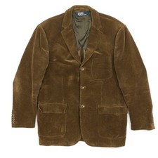 Polo Ralph Lauren Cord Blazer Jacke Large Braun Sport Mantel Dick Cord Macau