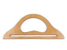 2 Stück Taschengriffe Holz oval-rund Holzgriffe