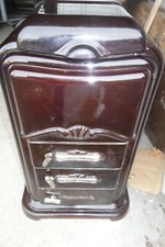 *Küppersbusch*antiker Ofen*Jugendstil*Gussemaille*selten*braun*intakt*