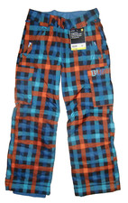 Burton Boys Jugend Pants Skihose Blau Orange kariert Gr L  14-16 EU 149-155  Neu