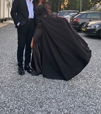 Schwarz Abendkleid / Kleid / Abiye / Abschlusskleid / Größe 38