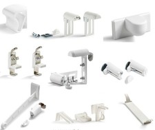 Klemmträger für ALU PVC Jalousie Rollo Plissee Bambusrollo Universal Cafestange