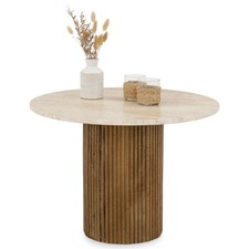 Couchtisch travertin holz - couchtisch,
