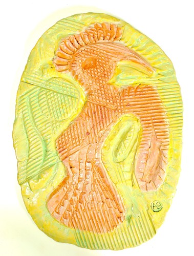 Phönix relief skulptur - phönix,
