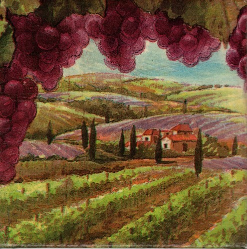 Dekobild landschaft rote - dekobild,