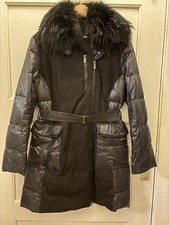 ADD Daunenmantel Gr 42 mit Pelzkragen Wintermantel Daunenmantel