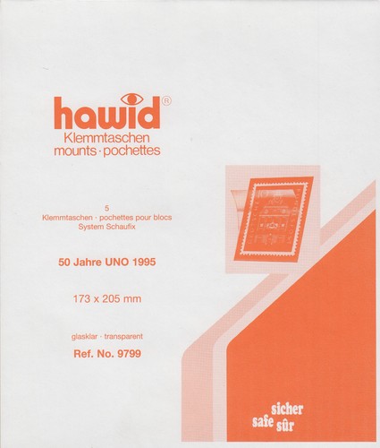 Pack 5 hawid klemmtaschen - pack., =
