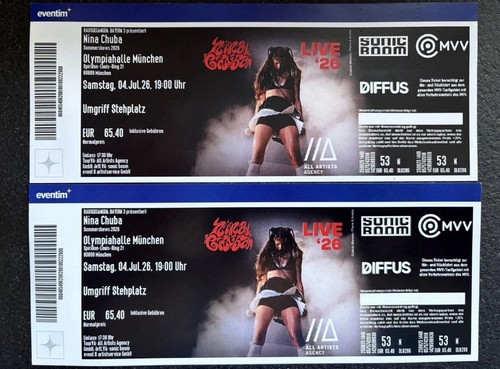 Nina chuba tickets münchen - 2x,