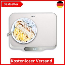 Extra große Küchenwaage digital bis 15kg | Küchenwaage große Wiegefläche 26x3...