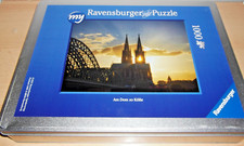 Puzzle * Köln - Dom mit Hohenzollernbrücke * Unikat *Ravensburger * 1000 Teile *