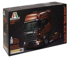 ITALERI - SCANIA R730 V8 4x2 Show Trucks Schwarz Bernstein maquette  - 1/24 -...