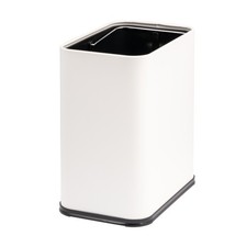 B-Ware bremermann Papierkorb 10 L, Abfalleimer, versteckte Tüte, weiß lackiert