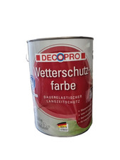 Wetterschutzfarbe 2,5L  Wetterschutz silbergrau BEULE 10 Jahre Schutz Holzfarbe