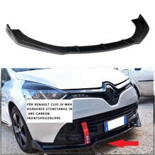 FÜR RENAULT CLIO IV MK4 Mattschwarz Frontspoiler Lippe Spoiler